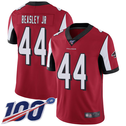 Atlanta Falcons Limited Red Men Vic Beasley Home Jersey NFL Football 44 100th Season Vapor Untouchable
